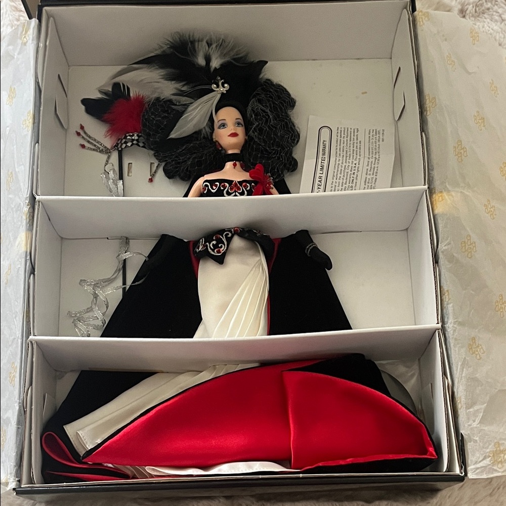 Masquerade Black and Red Fashion Doll